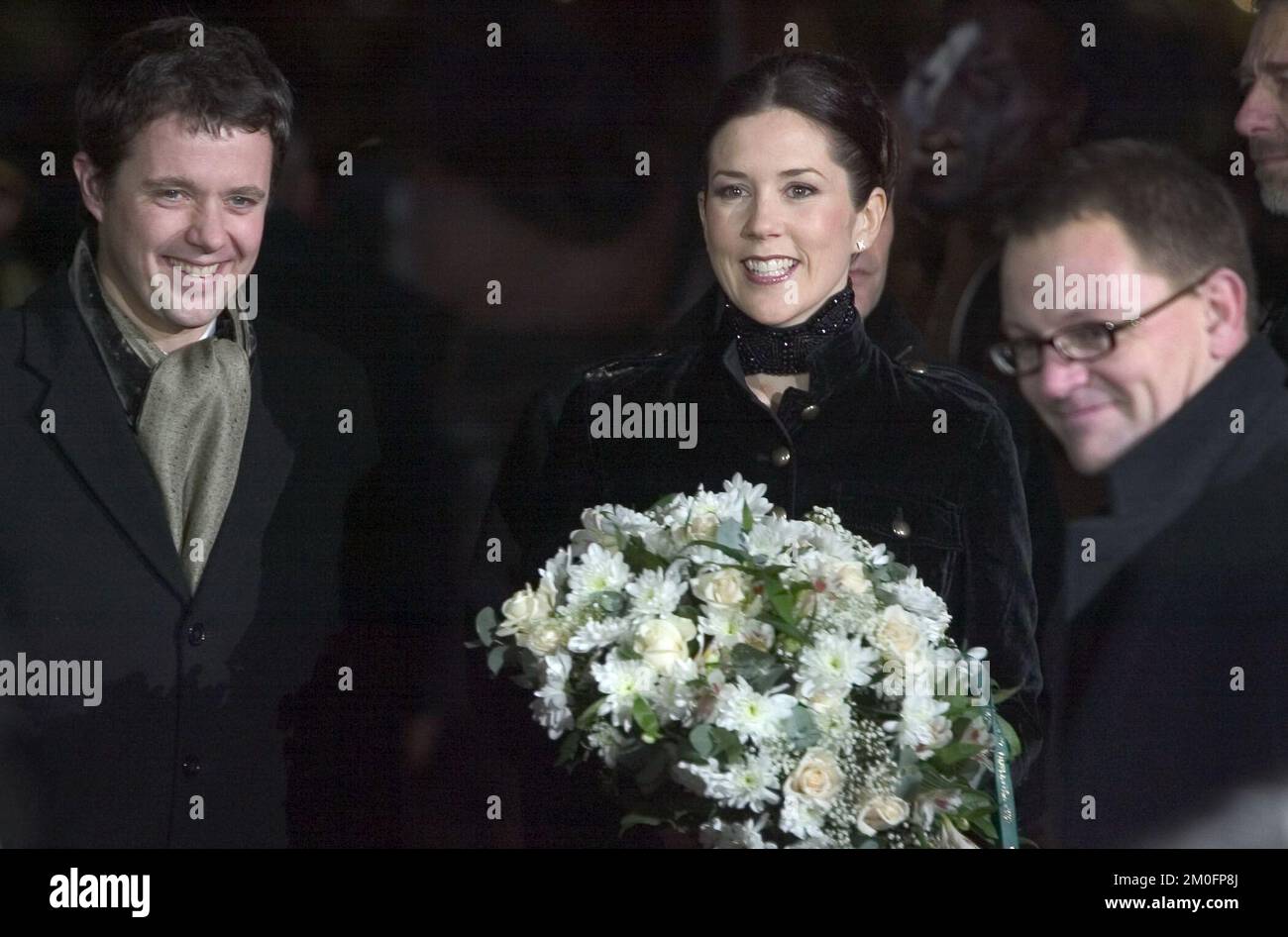 La première danoise de Seigneur des anneaux : retour du Roi. Photos : le Prince héritier Frederik et Mary Donaldson. Banque D'Images
