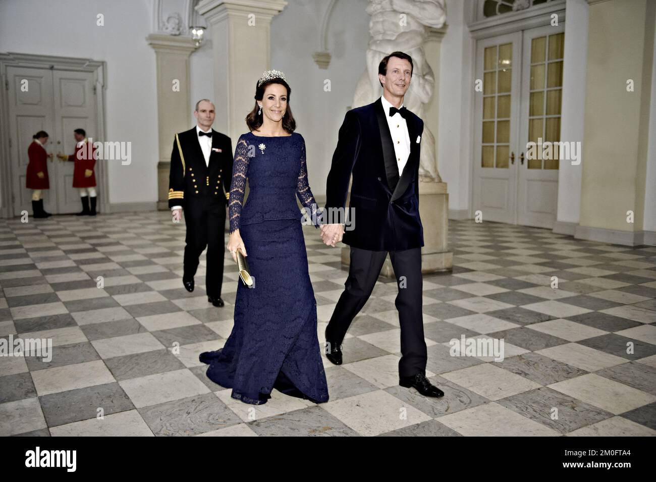 La princesse Marie, Prince Joachim, participe à un dîner de gala pour les gens d'art et de culture au château de Christiansborg le mardi 15th mars 2016. Banque D'Images