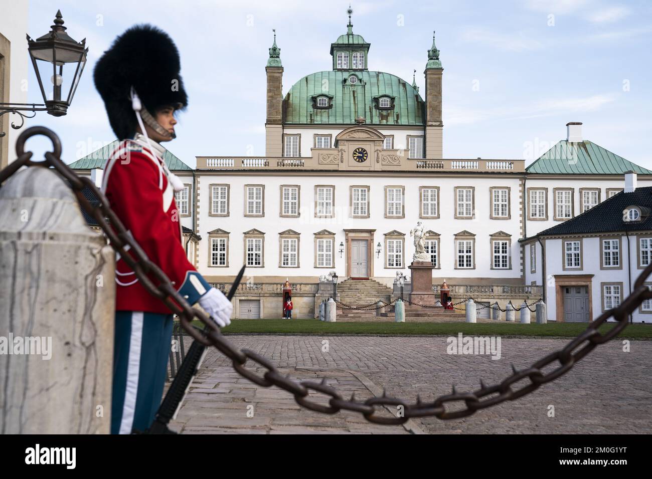 Château de Fredensborg en Zélande du Nord vendredi, 16 avril 2021. Comme l'année dernière, la reine Margrethe passera la journée au château de Fredensborg, alors qu'elle célèbre son anniversaire de 81st ans en privé. (Photo: Martin Sylvest/Ritzau Scanpix). Banque D'Images