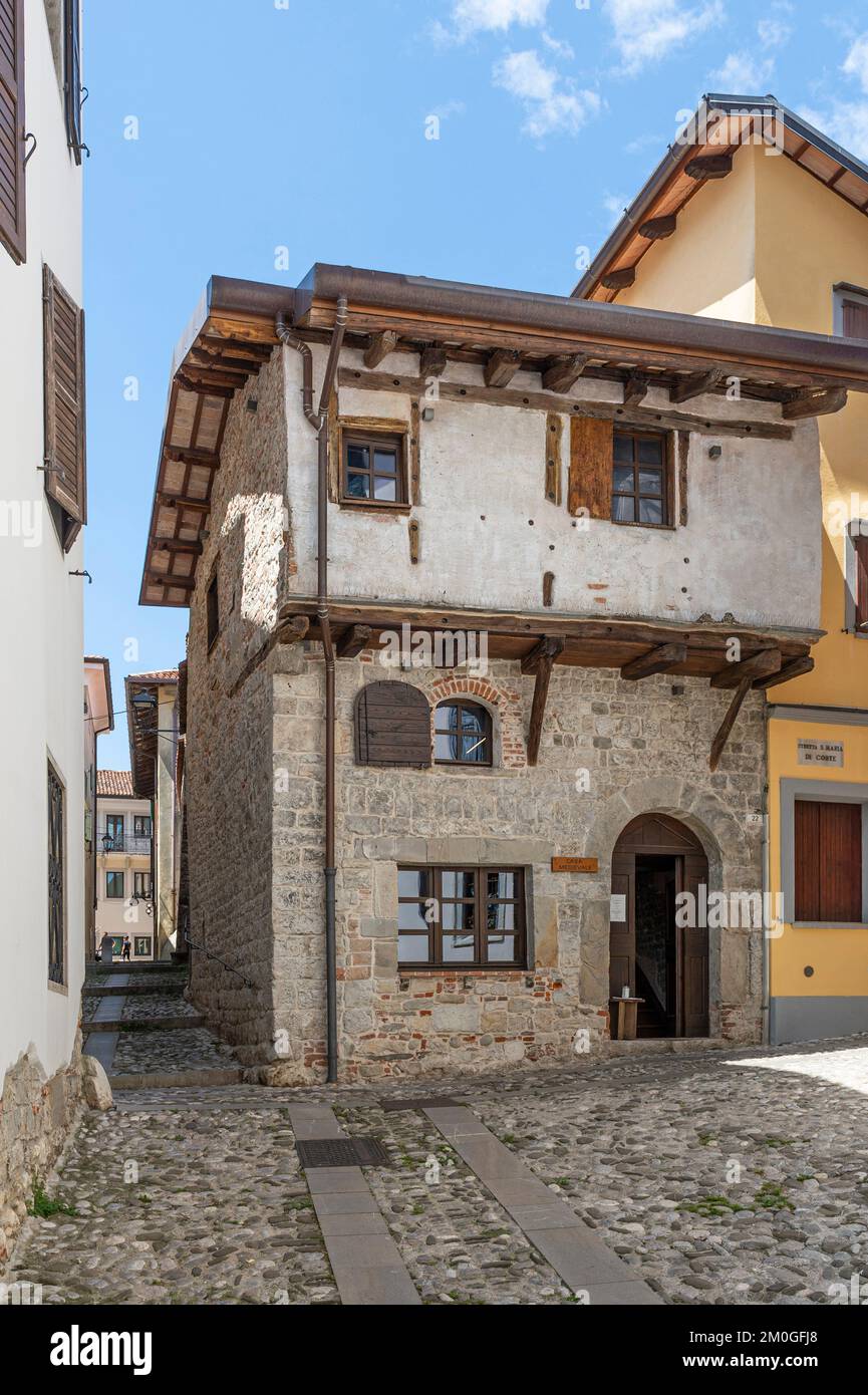 maison médiévale, cividale del friuli, italie Banque D'Images