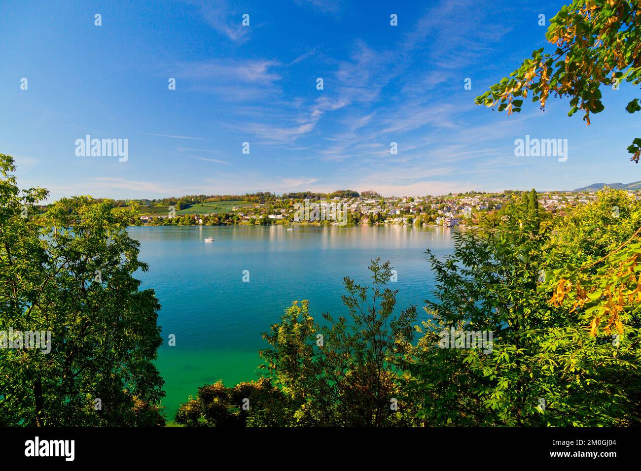 Rapperswil-Jona sur le lac de Zurich, Suisse Banque D'Images