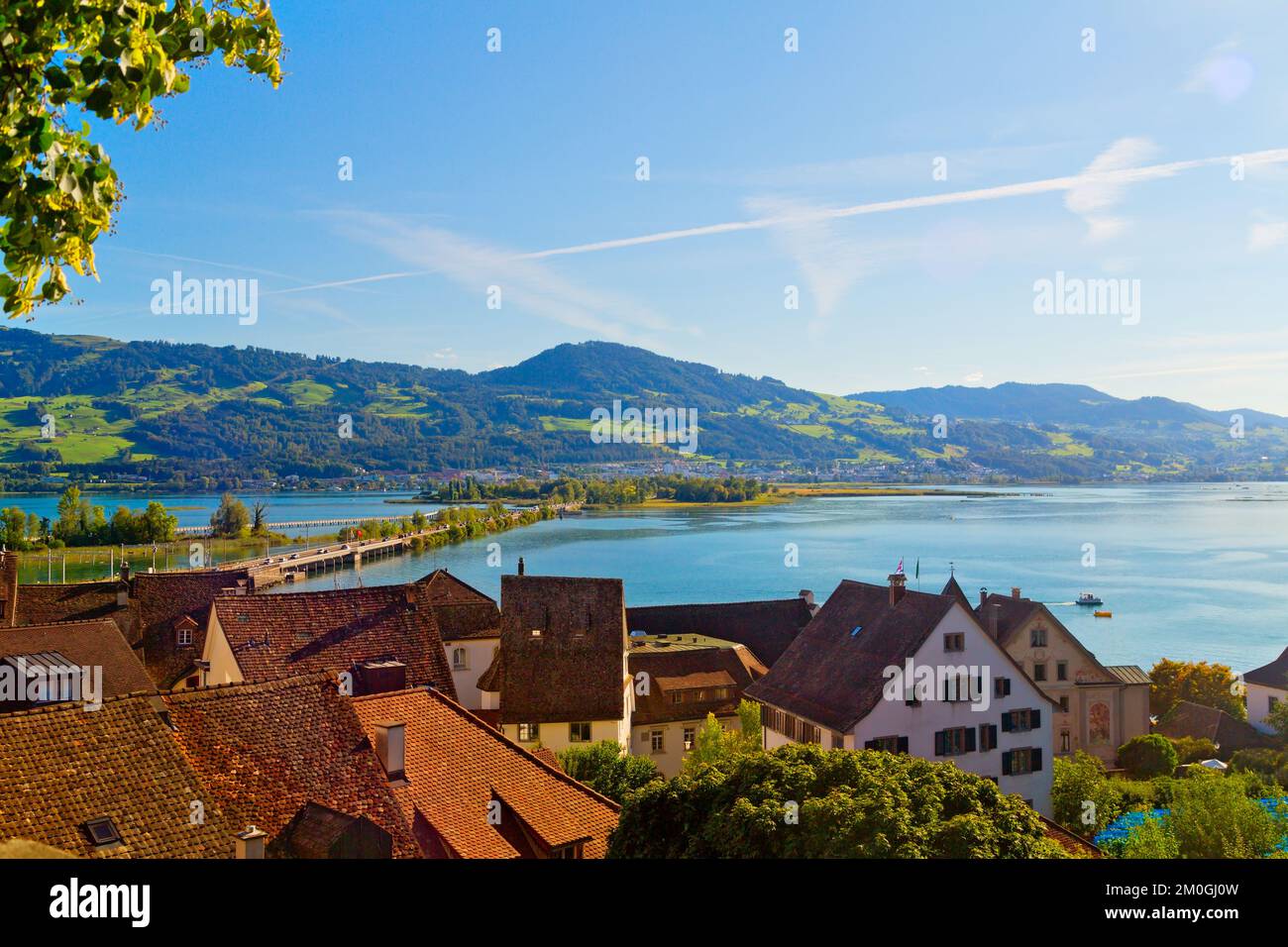 Rapperswil-Jona sur le lac de Zurich, Suisse Banque D'Images