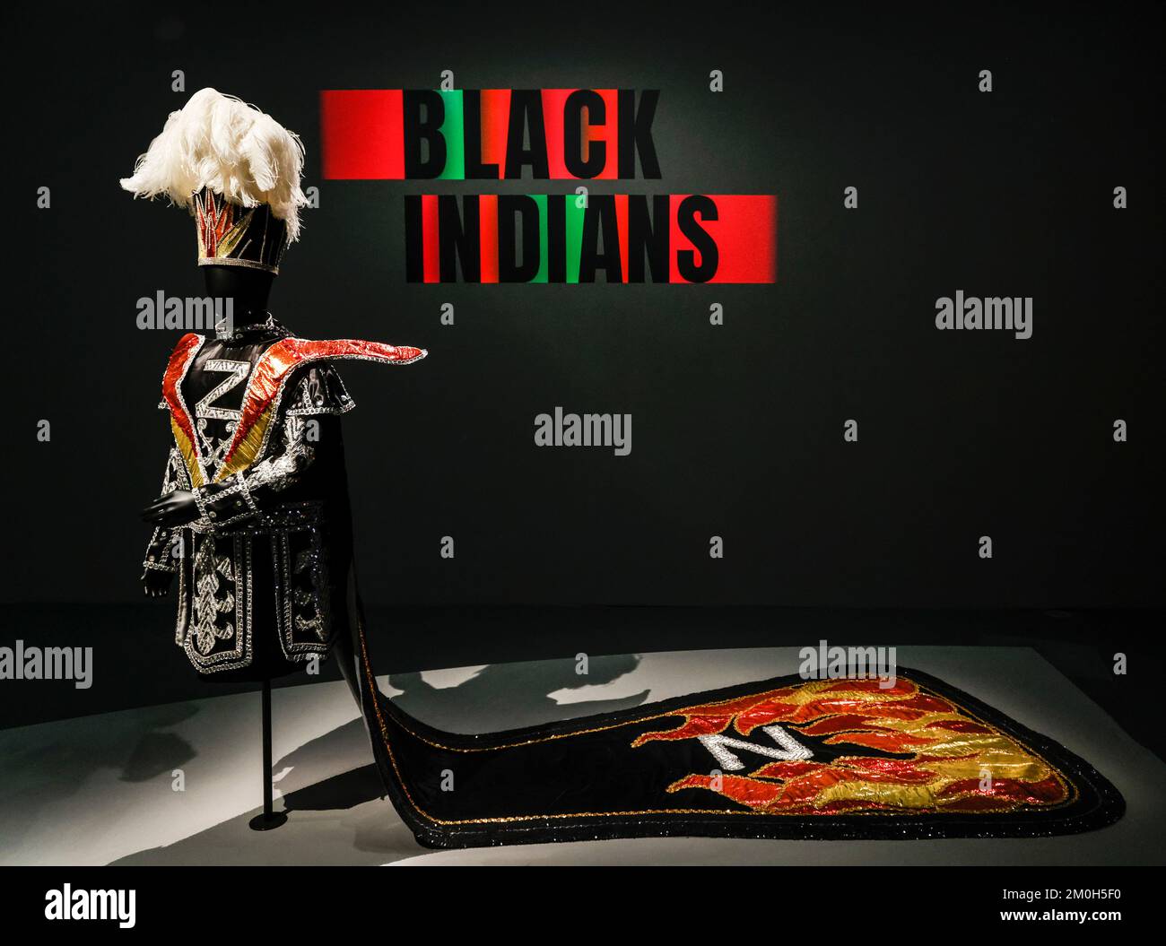 EXPOSITION SUR LES INDIENS NOIRS AU MUSÉE DU QUAI BRANLY Banque D'Images