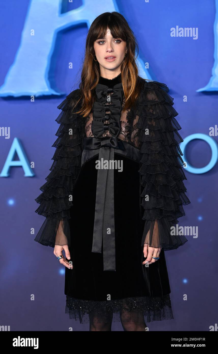 6 décembre 2022, Londres, Royaume-Uni. Benedetta Porcaroli arrivée à l'Avatar, voie de l'eau première mondiale, Odéon Luxe, Leicester Square, Londres. Crédit : Doug Peters/EMPICS/Alamy Live News Banque D'Images