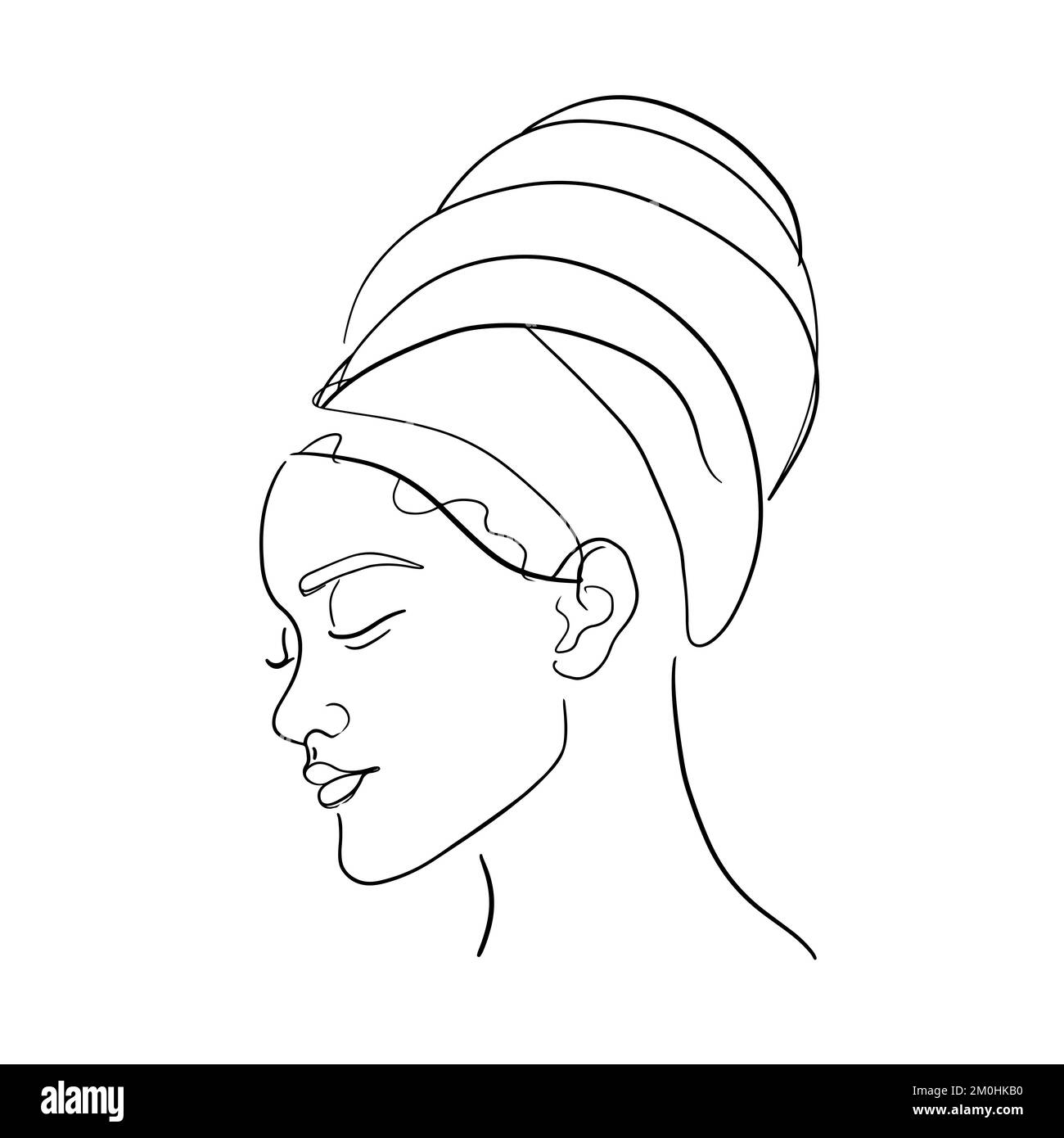Belle œuvre africaine dans un style abstrait minimaliste moderne Illustration de Vecteur