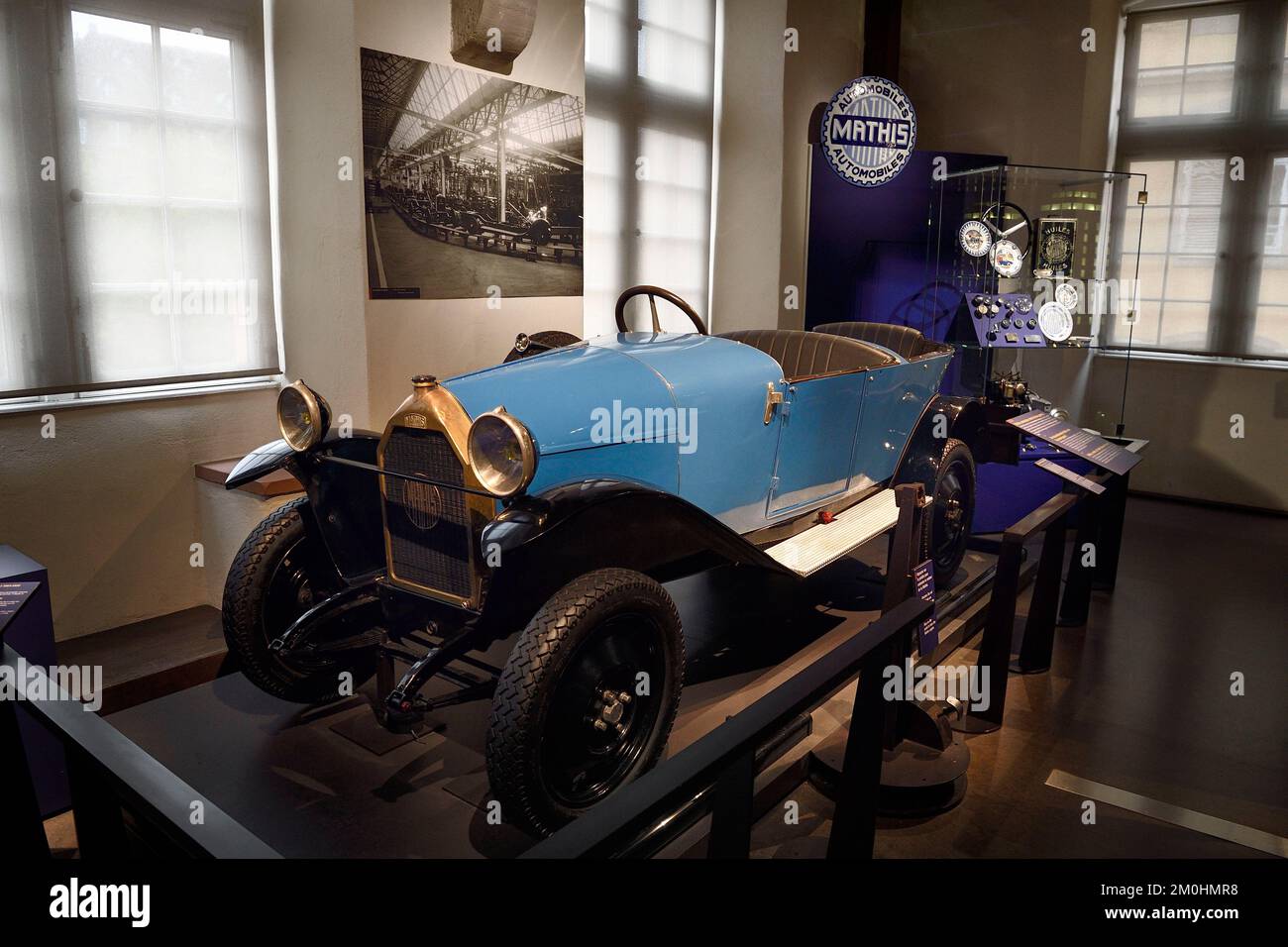France, Bas Rhin, Strasbourg, Musée historique de la ville de Strasbourg, Torpedo Mathis 5CV type P (1925) voiture construite à Strasbourg Banque D'Images