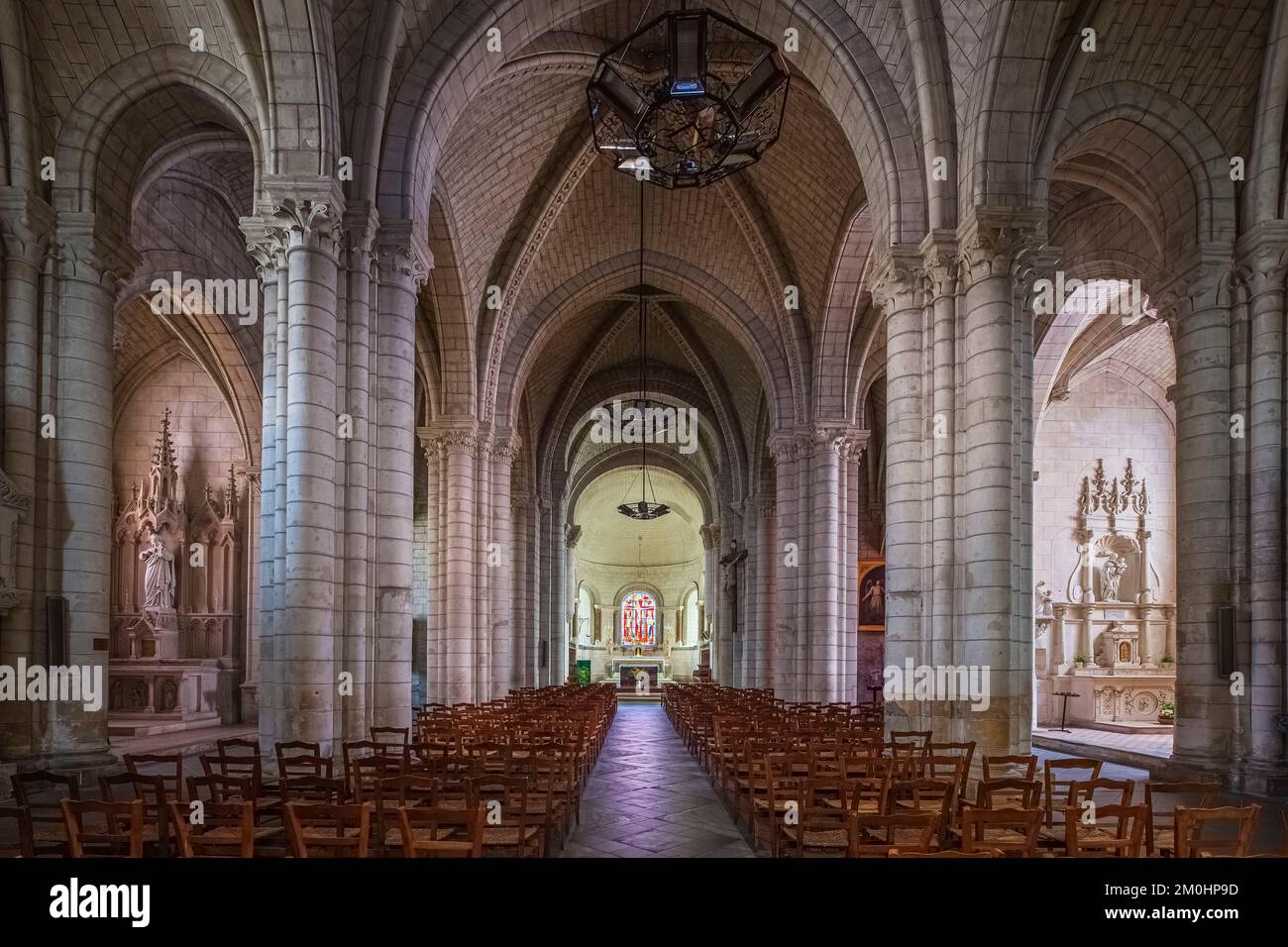 France, Vienne, Chatellerault, scène sur la via Turonensis ou Tours Way