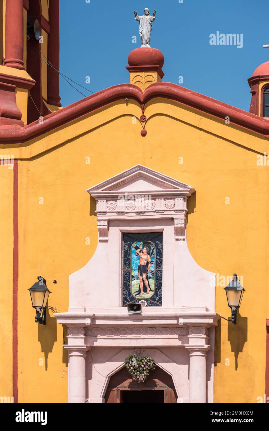 Eglise de la Villa de San Sebastián Bernal, Mexique Banque D'Images