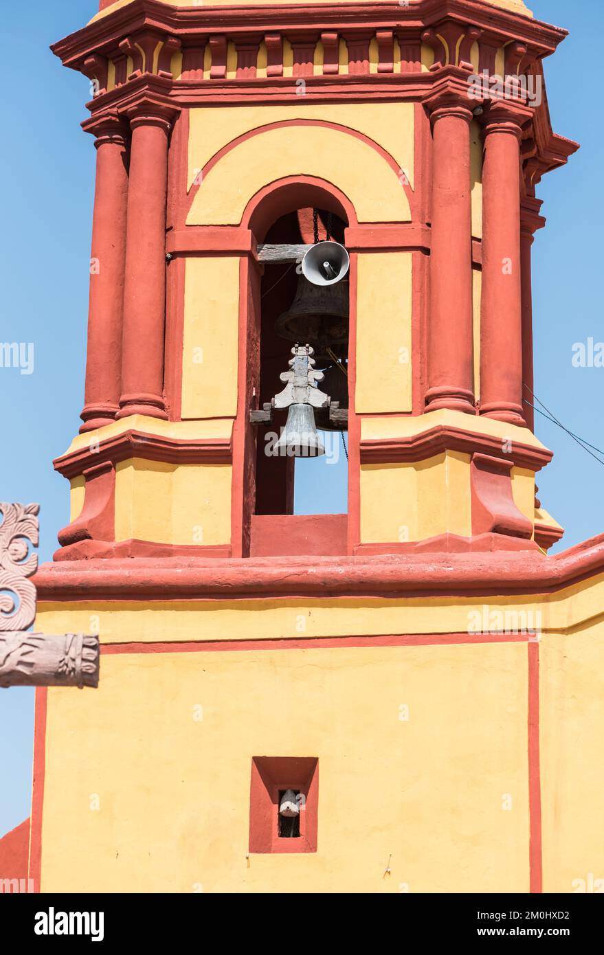 Eglise de la Villa de San Sebastián Bernal, Mexique Banque D'Images