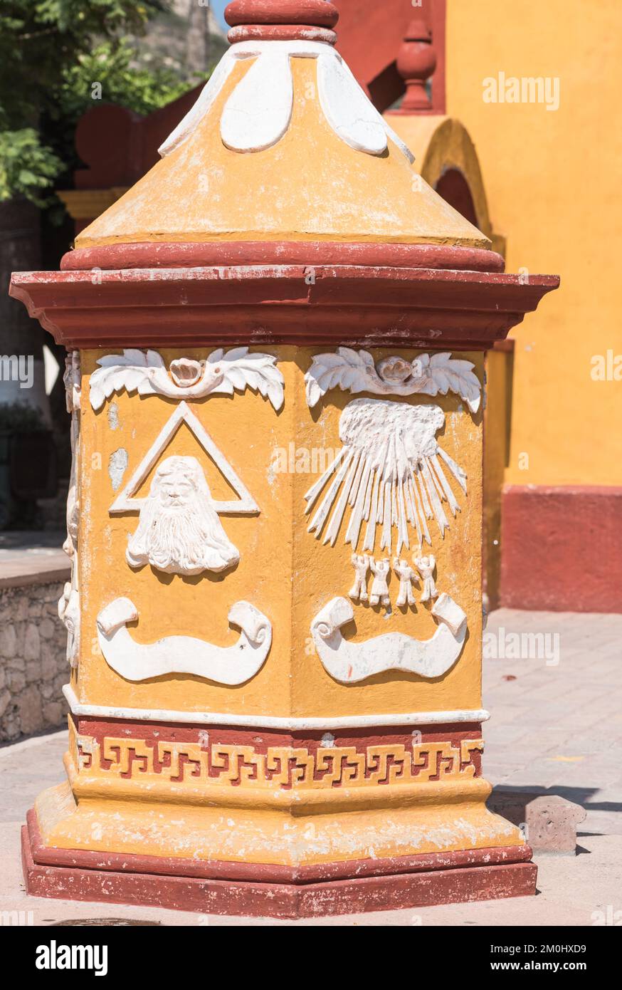 Eglise de la Villa de San Sebastián Bernal, Mexique Banque D'Images