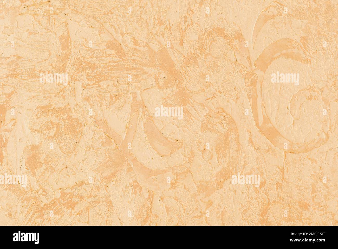 Résumé motif jaune clair décoratif crème de sable couleur chaude plâtre mur texture stuc fond. Banque D'Images