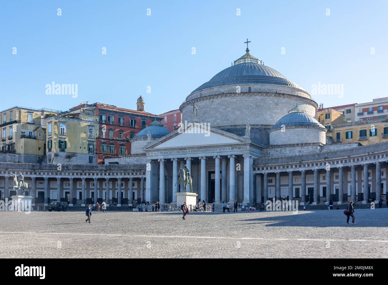 Eglise San Francesco di Paola, Piazza del Plebiscito, Naples (Naples), région Campanie, Italie Banque D'Images