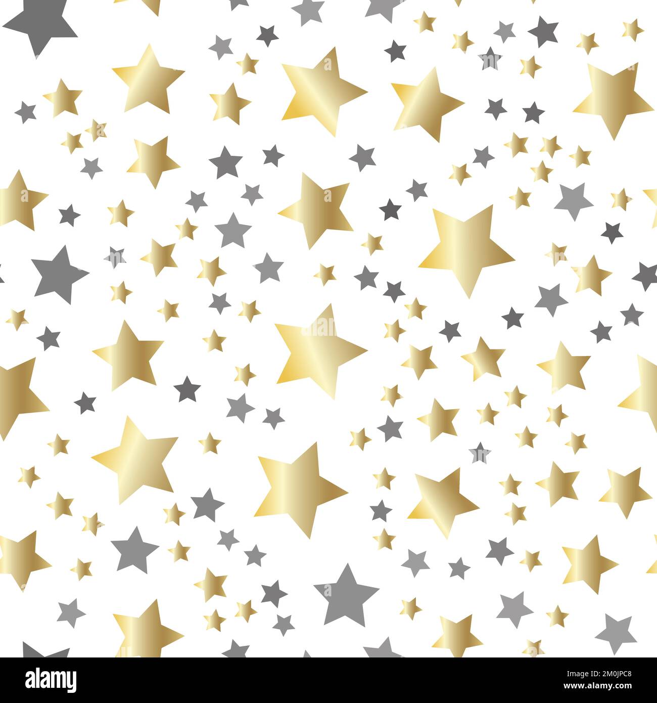 Fond Golden Stars. Motif ciel nocturne sans coutures Illustration de Vecteur