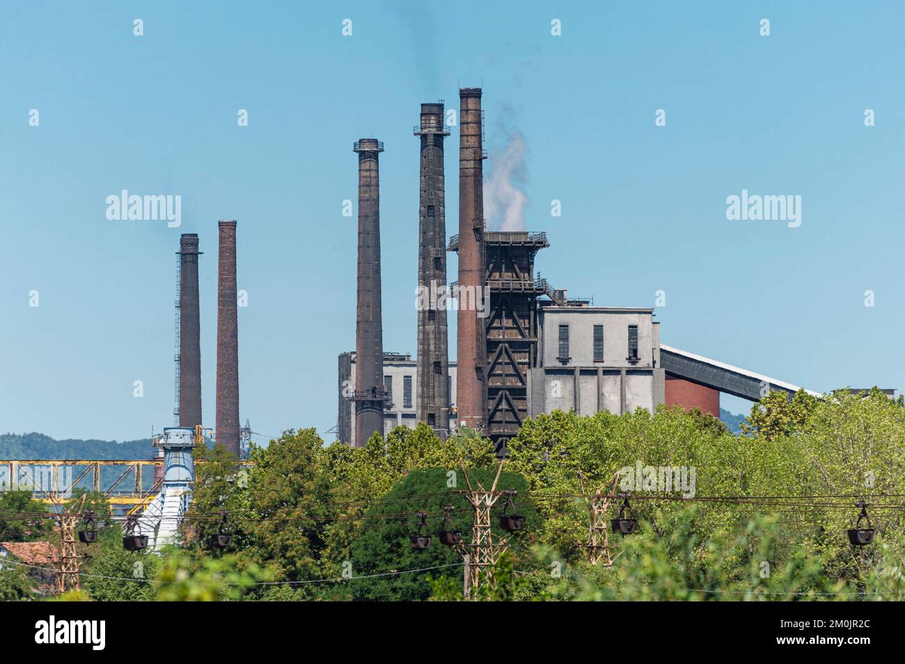 industrie de transformation du charbon, le caire montenotte, italie Banque D'Images