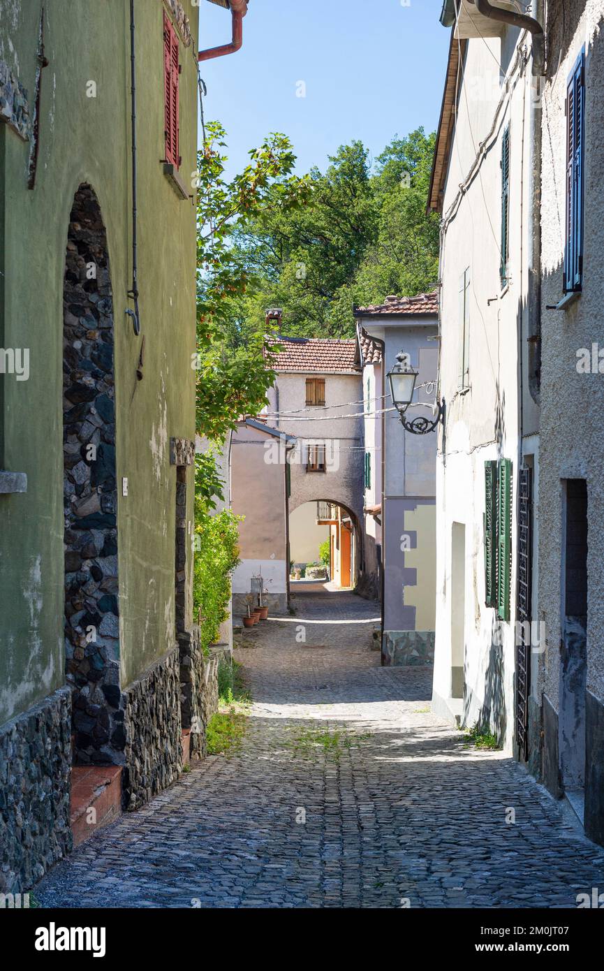 borgo village, piana crixia, italie Banque D'Images