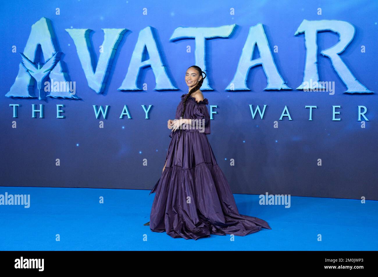 Bailey Bass assister à l'Avatar: La voie de l'eau première mondiale à Londres, Angleterre, sur 06 décembre 2022. Photo d'Aurore Marechal/ABACAPRESS.COM Banque D'Images