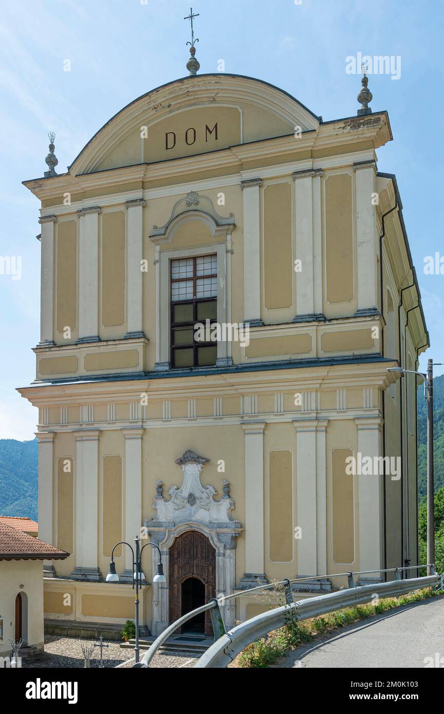 église des saints giustino et giovita, malonno, italie Banque D'Images