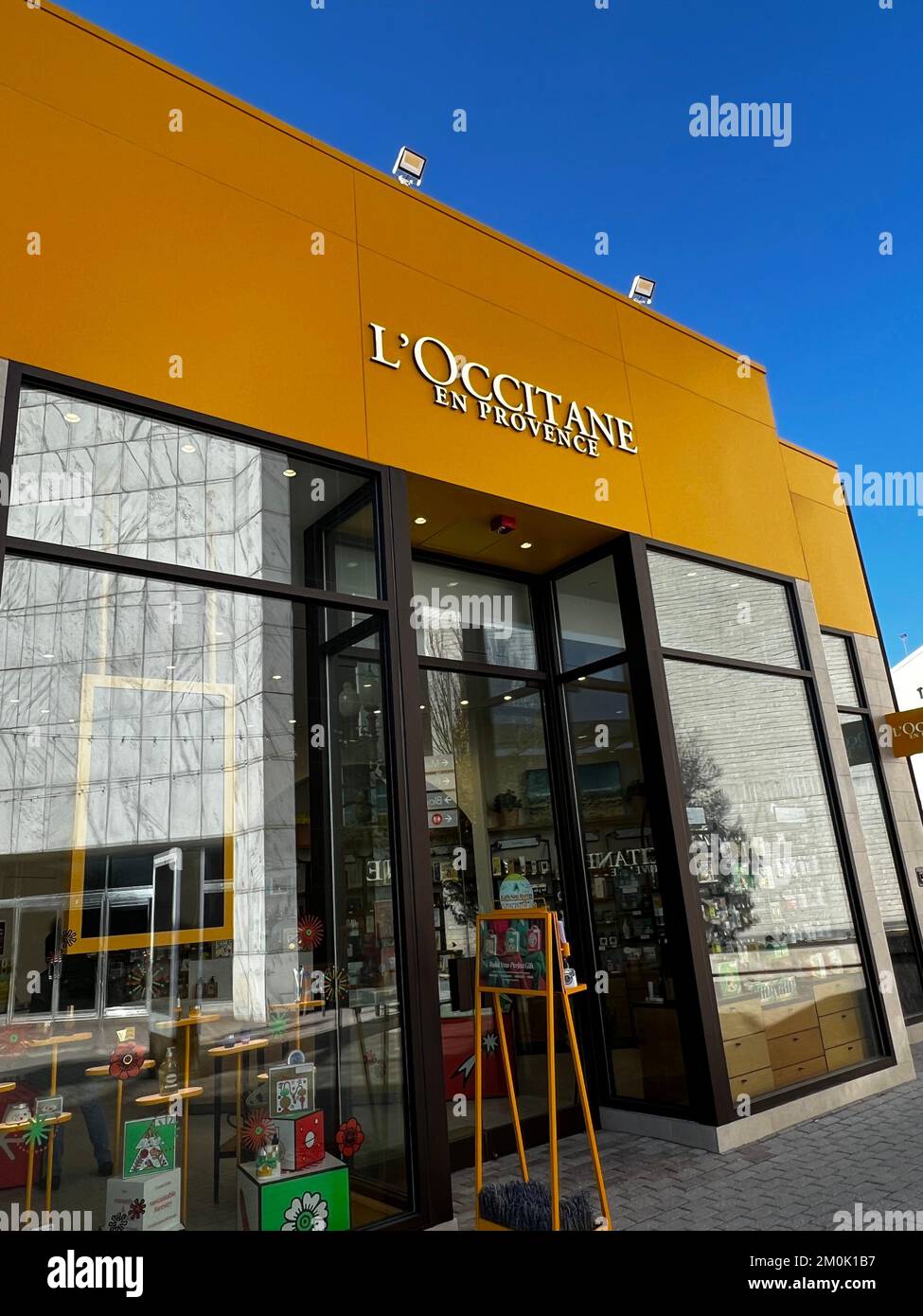 Magasin l'Occitane en Provence au centre commercial Westfield Old Orchard à Skokie, Illinois Banque D'Images