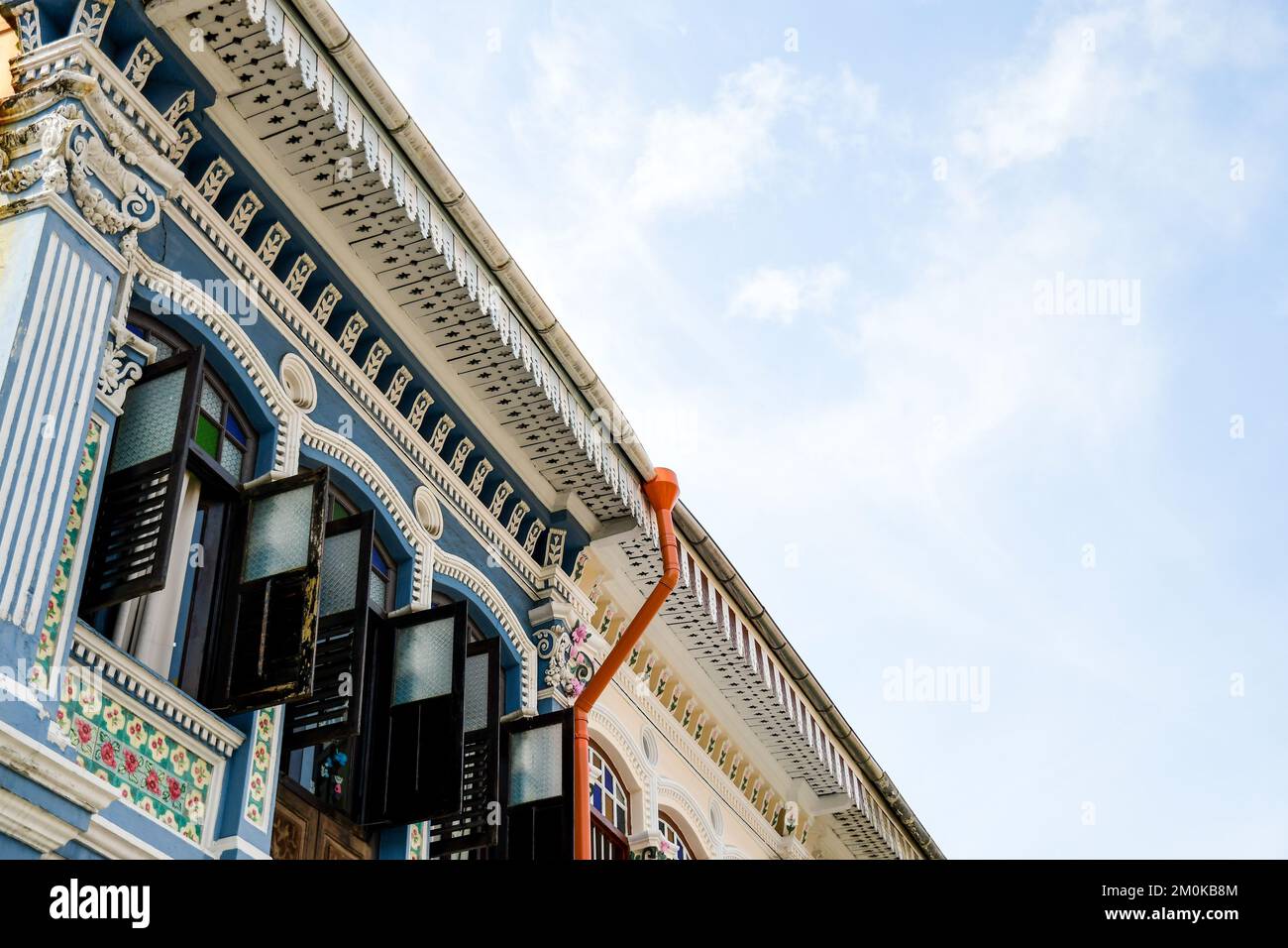 Boutiques conçues par Peranakan à Singapour Banque D'Images