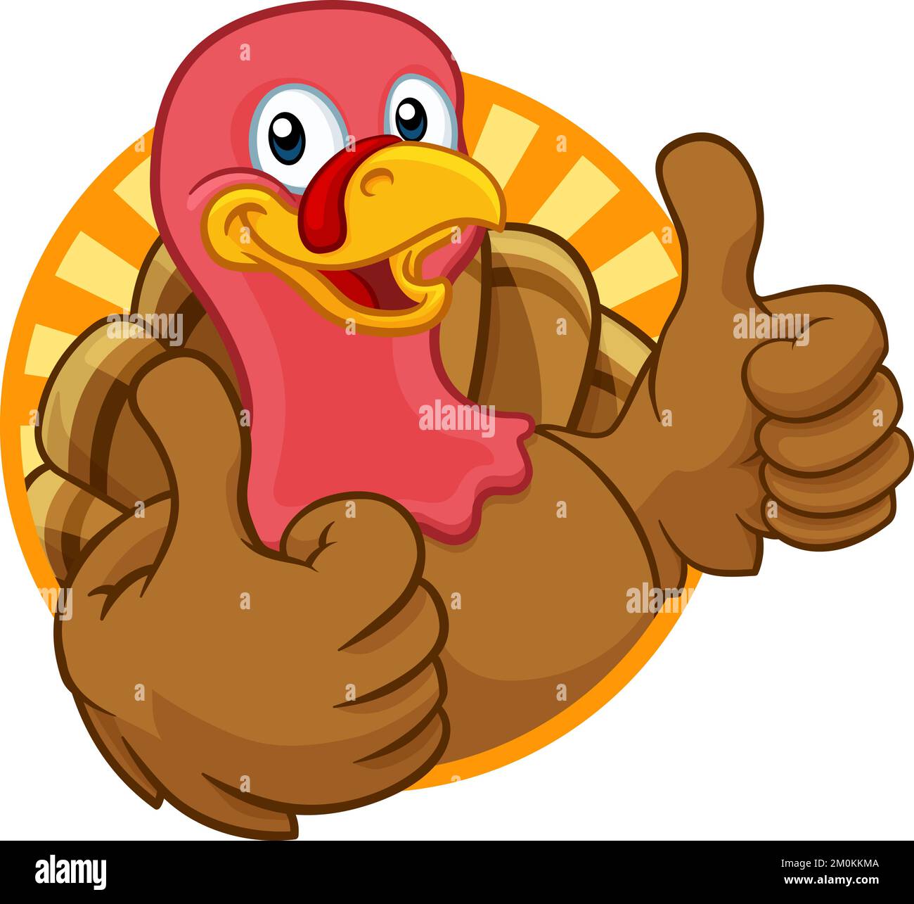 Thanksgiving Turquie ou Noël Personnage Illustration de Vecteur