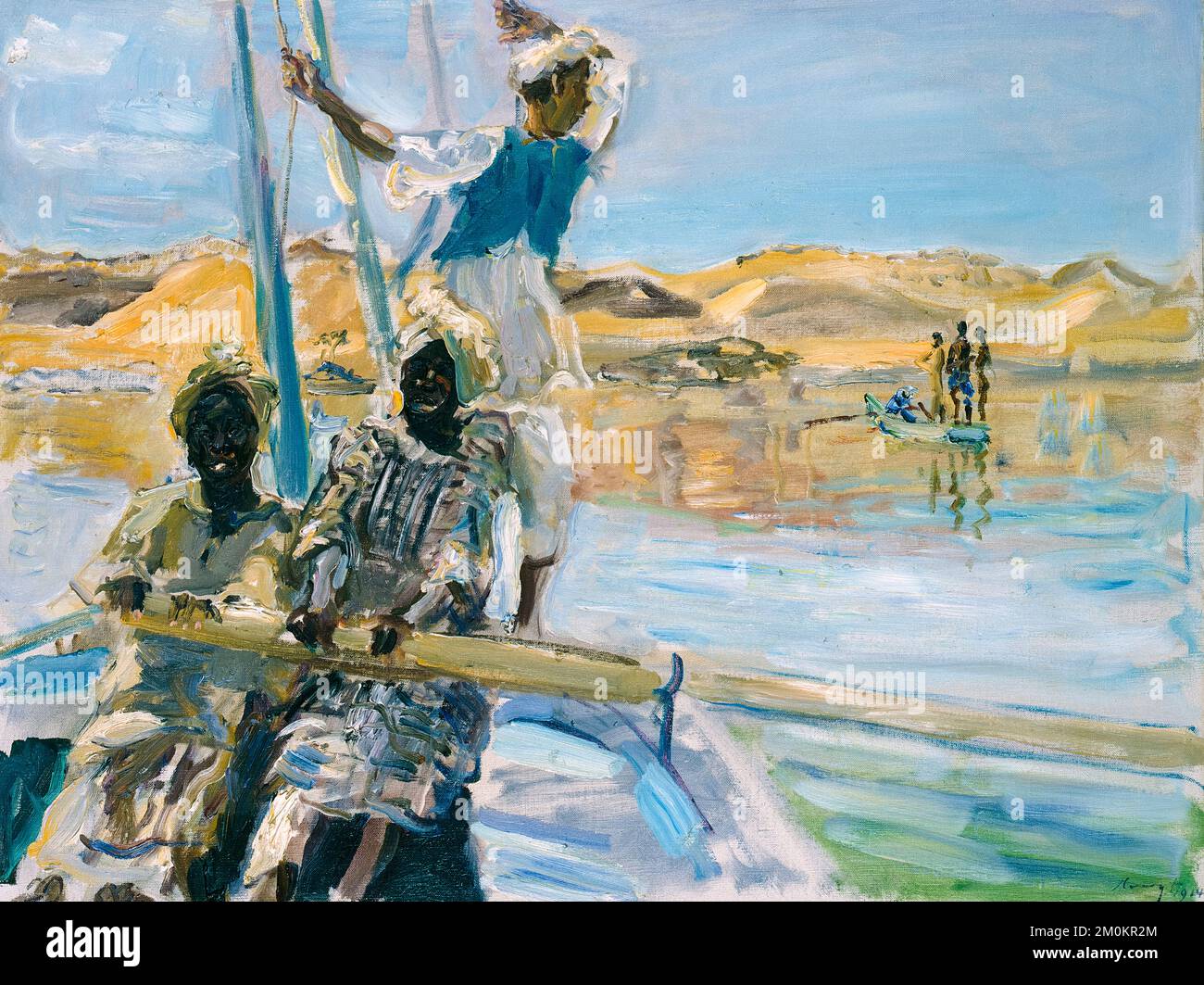 Max Slevogt peinture, Pirates, huile sur toile, 1914 Banque D'Images