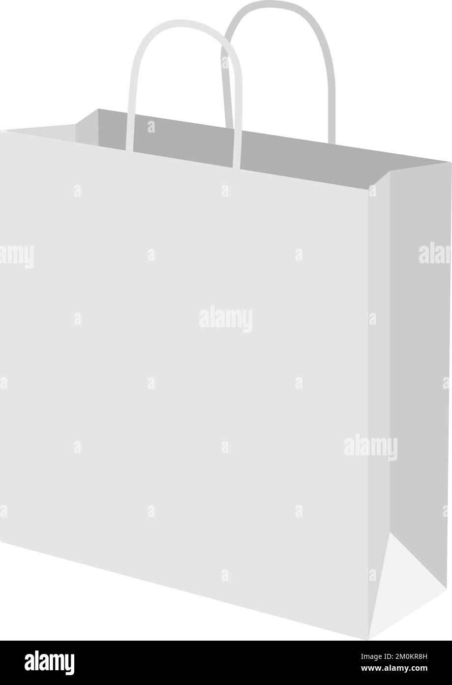 Illustration vectorielle du modèle de sac de papier ( vierge ) Illustration de Vecteur