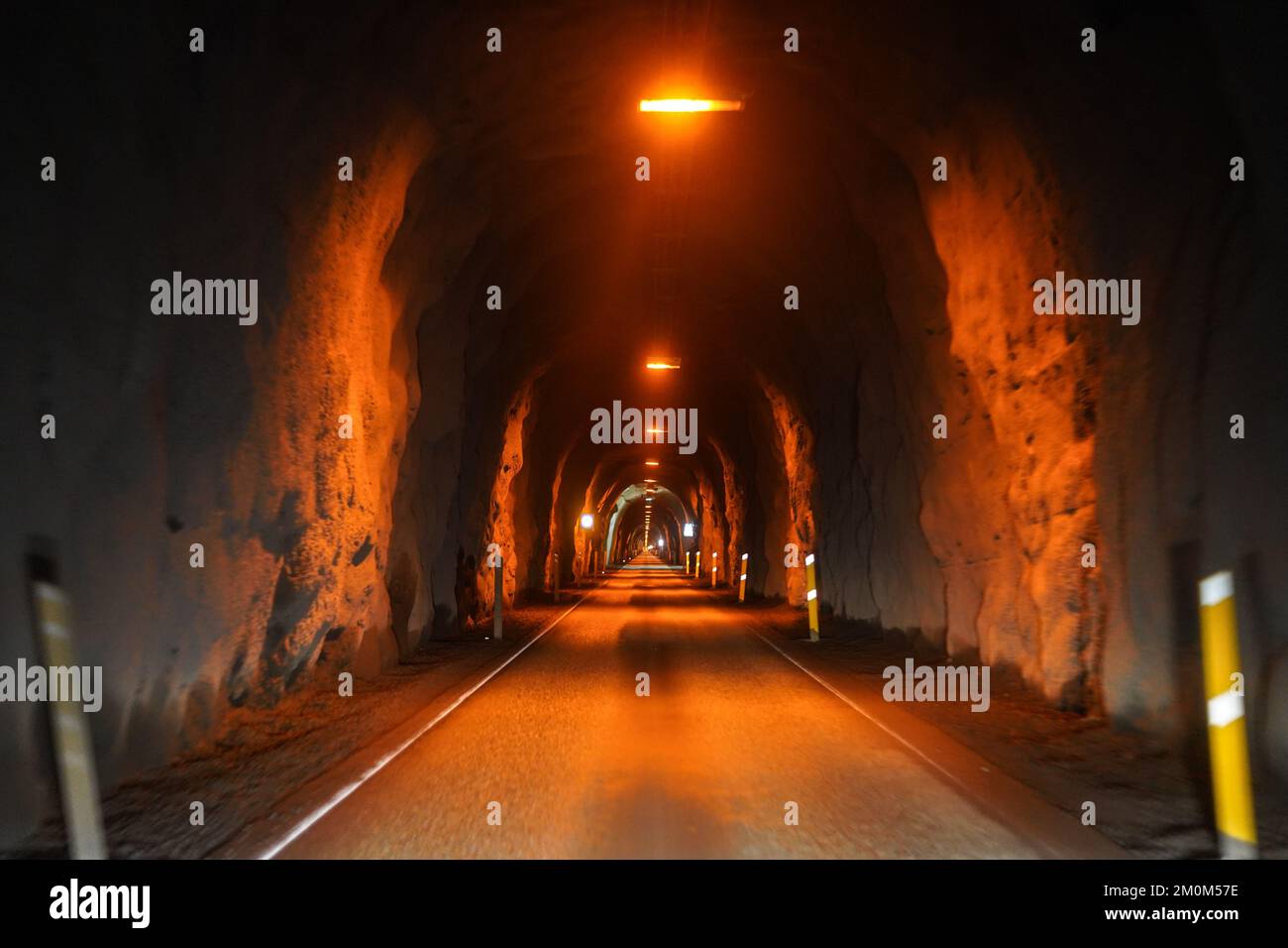 Tunnel de Héðinsfjarðargöng, Islande Banque D'Images