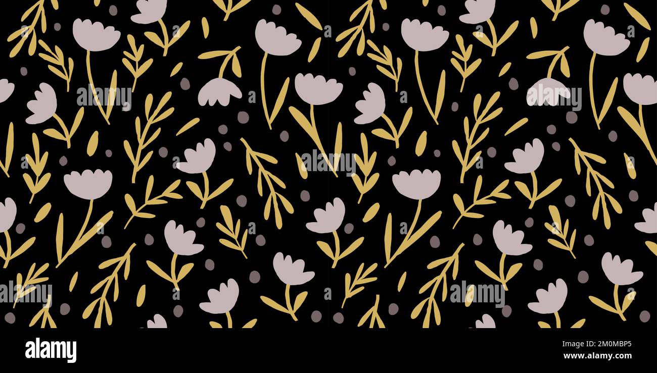 motif sans couture composé de brindilles aux feuilles et baies colorées, aquarelle. Illustration vectorielle Illustration de Vecteur