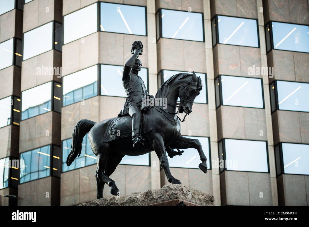 Statue du Prince Albert de Charles Bacon à Holborn Circus, Londres Banque D'Images