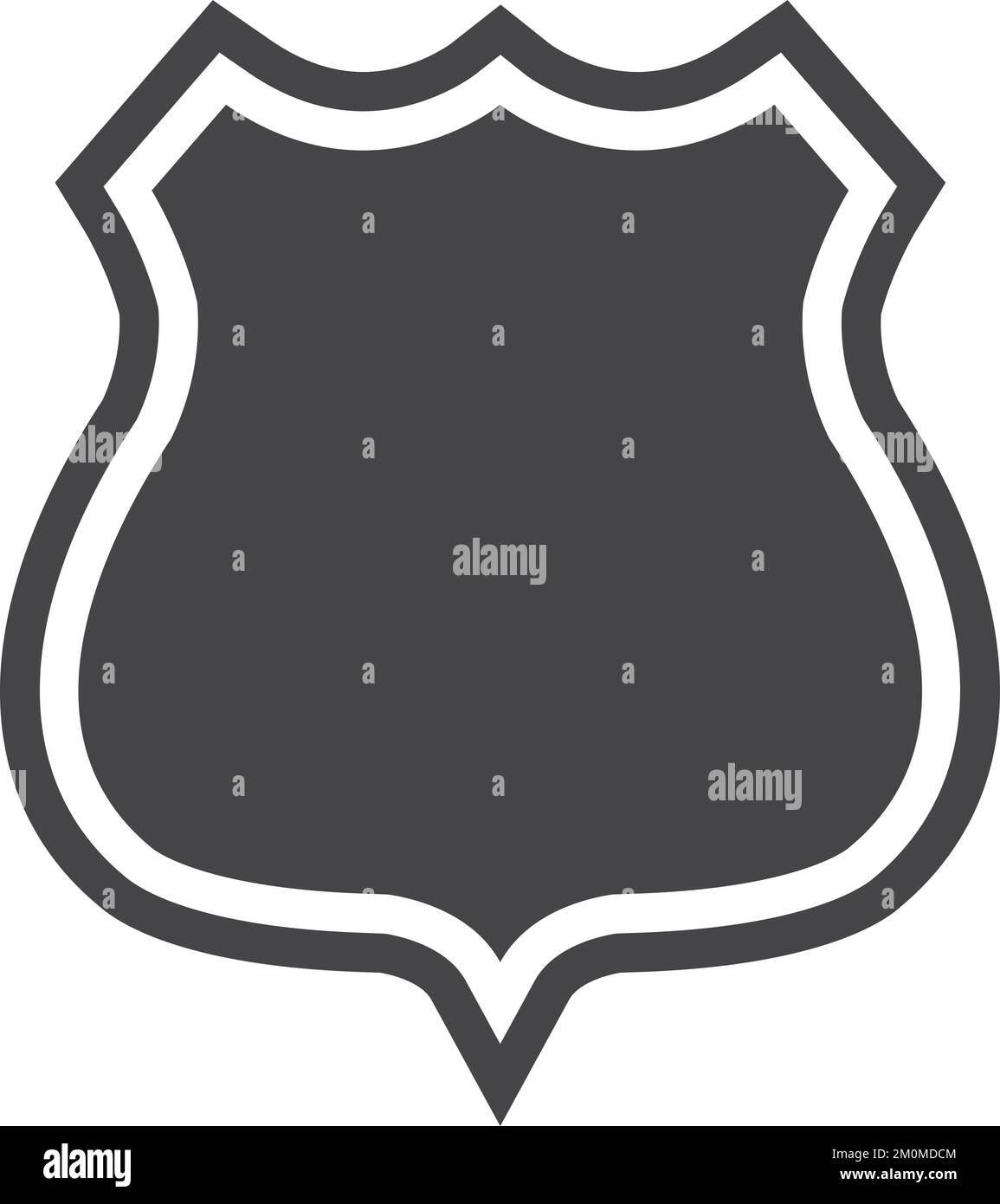 Icône de badge de police. Panneau de protection du juriste Illustration de Vecteur