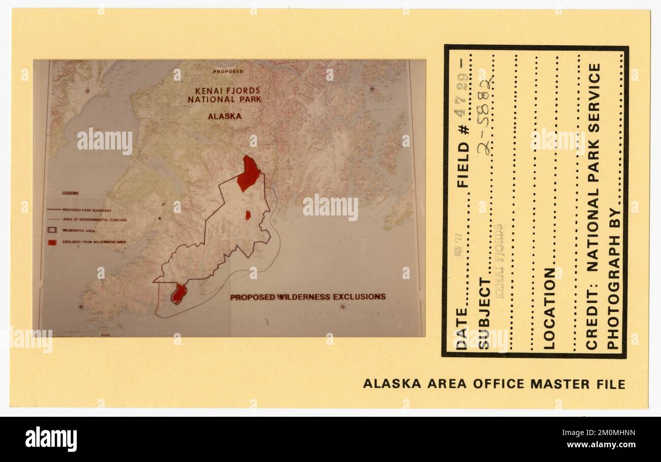 Kenai Fjords. Photographies du Groupe de travail de l'Alaska Banque D'Images