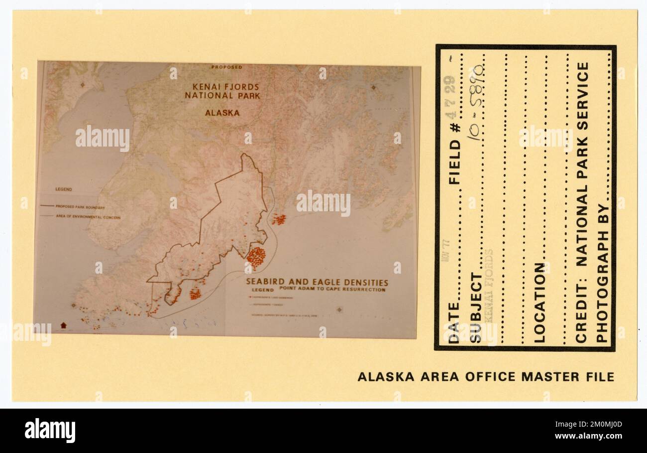 Kenai Fjords. Photographies du Groupe de travail de l'Alaska Banque D'Images