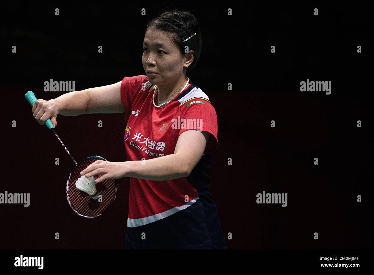 Bangkok, Thaïlande. 07th décembre 2022. Chen Qing Chen, de Chine, vu en  action lors de la double Badminton féminin aux finales du Tour mondial HSBC  BTW 2022 au Stade Nimibutr à Bangkok.