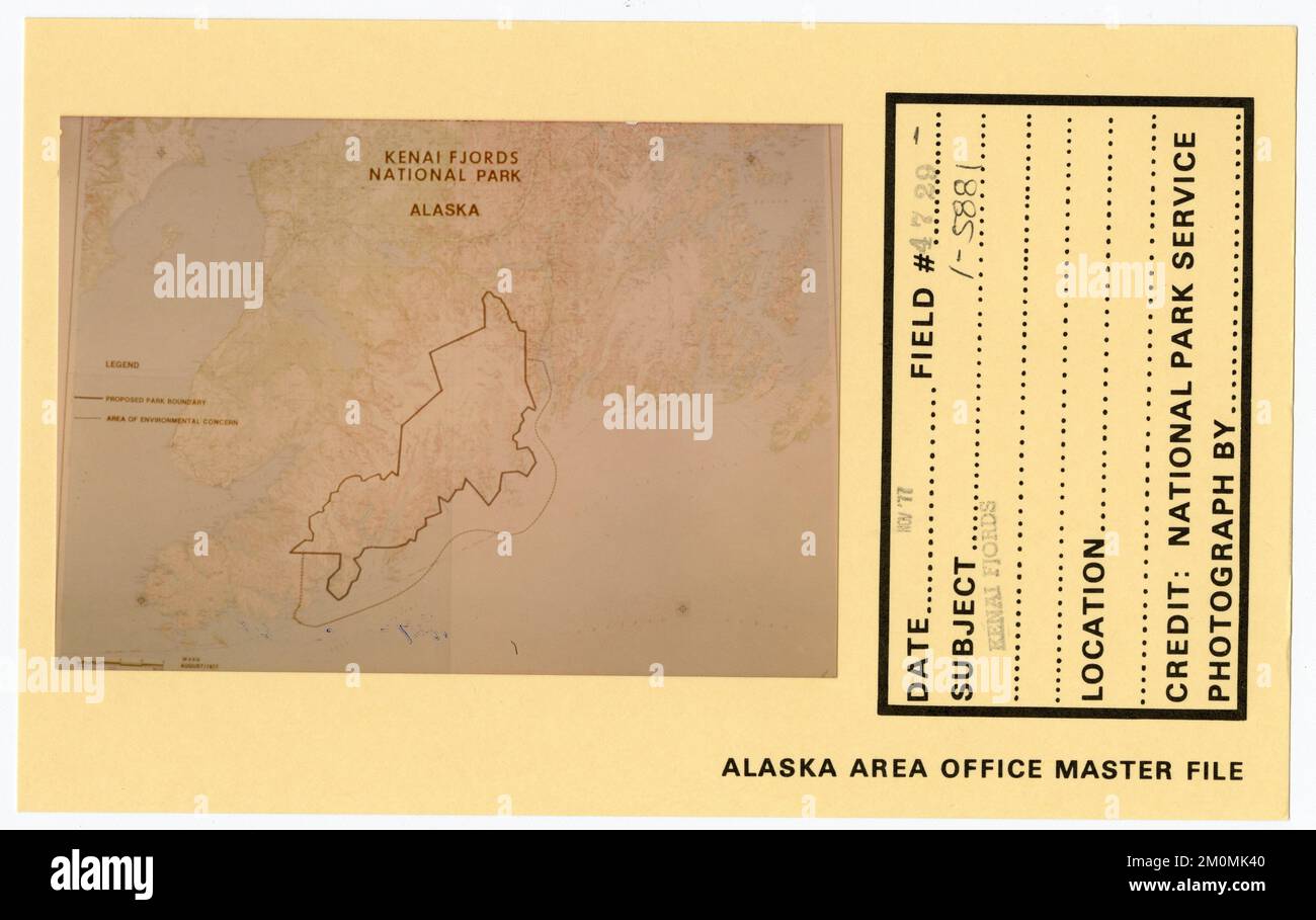 Kenai Fjords. Photographies du Groupe de travail de l'Alaska Banque D'Images