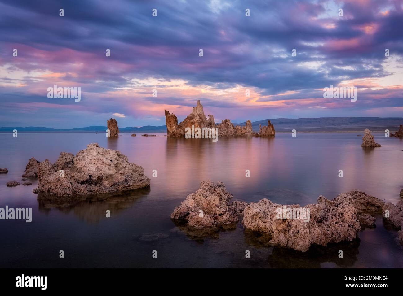 Mono Lake, réserve naturelle de l'État de Tufa de Mono Lake, Californie Banque D'Images