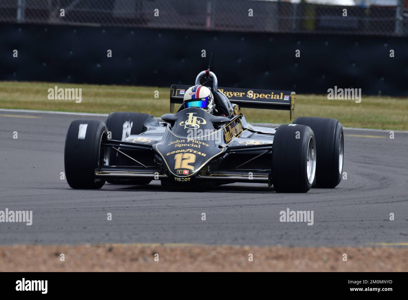 Steve Brooks, Lotus 91, Frank Williams Memorial Trophée for Masters Racing Legends, deux courses de vingt minutes pendant le week-end des années 1970 et 1980 à F1 M. Banque D'Images