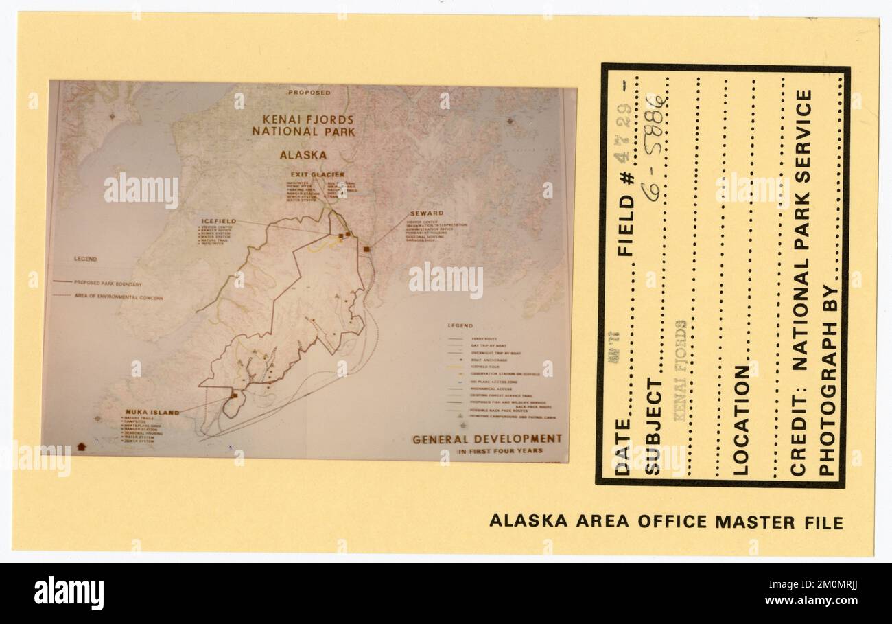 Kenai Fjords. Photographies du Groupe de travail de l'Alaska Banque D'Images