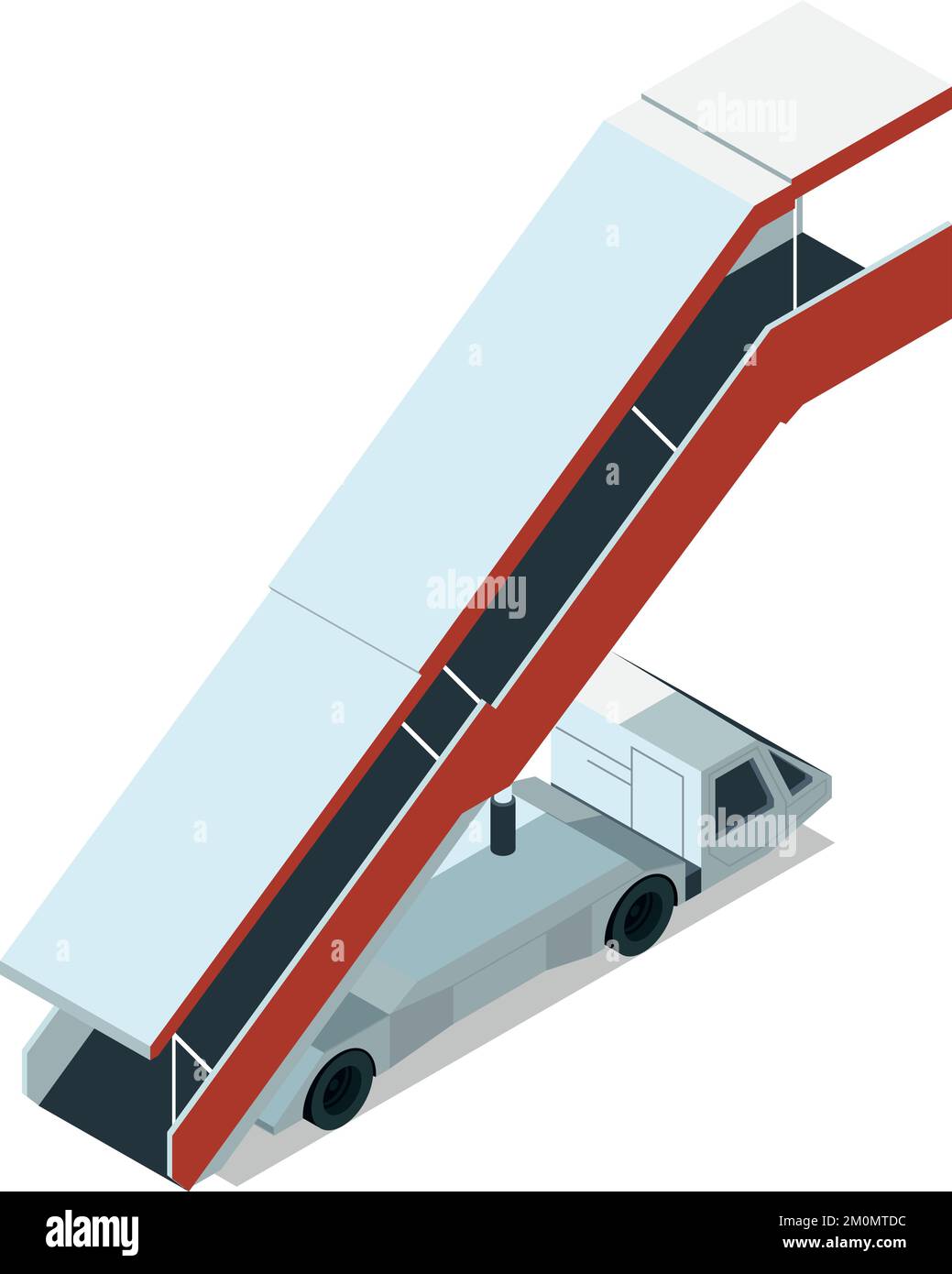 Icône pas d'avion. Escalier à réaction isométrique Illustration de Vecteur
