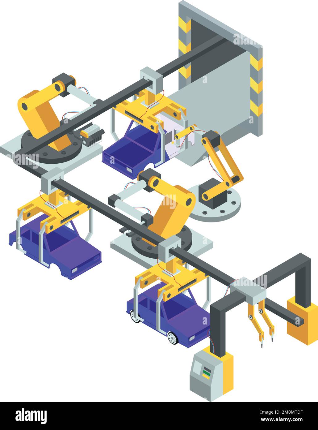 Ligne de production Banque d'images vectorielles