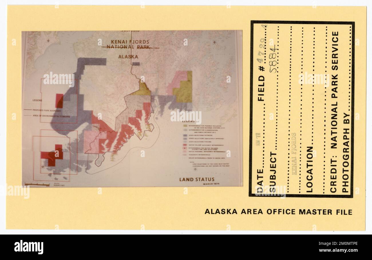 Kenai Fjords. Photographies du Groupe de travail de l'Alaska Banque D'Images