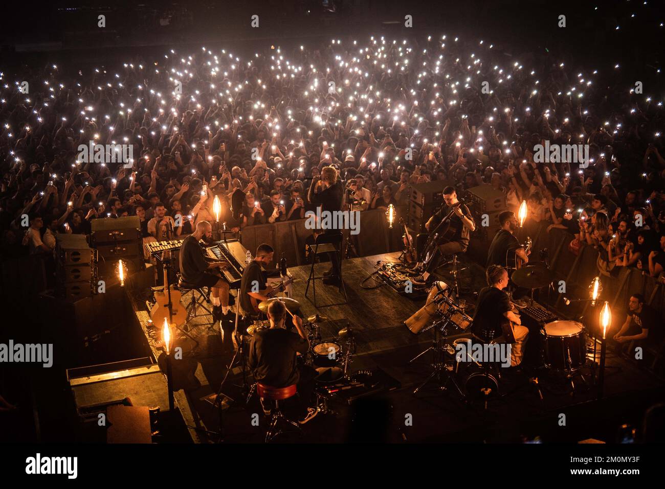 SALMO pendant Salmo - Flop Tour 2022, concert de musique de chanteur italien à Eboli (sa), Italie, 06 décembre 2022 Banque D'Images