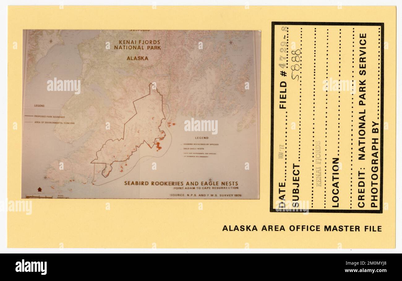 Kenai Fjords. Photographies du Groupe de travail de l'Alaska Banque D'Images