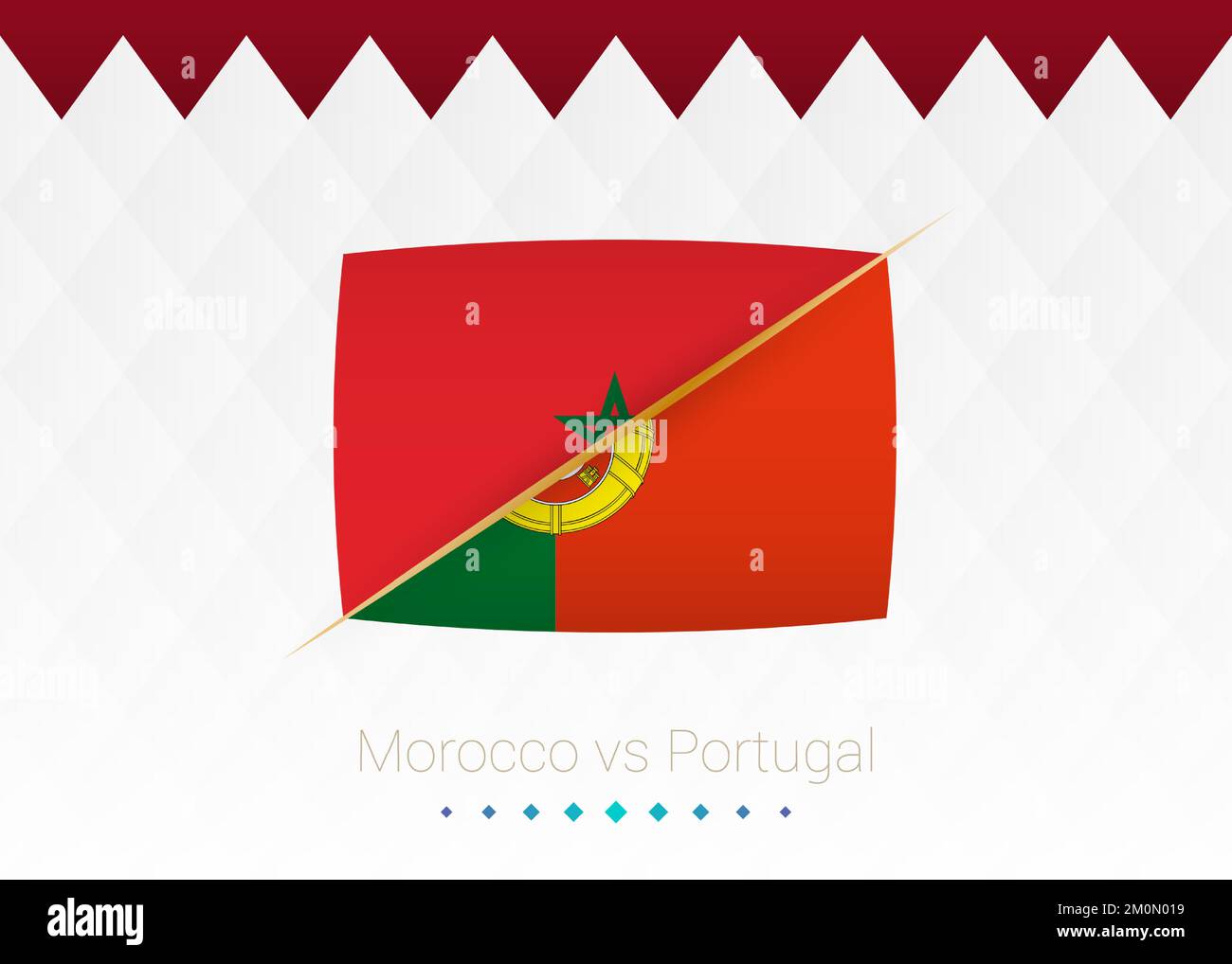 équipe du maroc 2022 maroc vs portugal Banque d'images vectorielles Alamy
