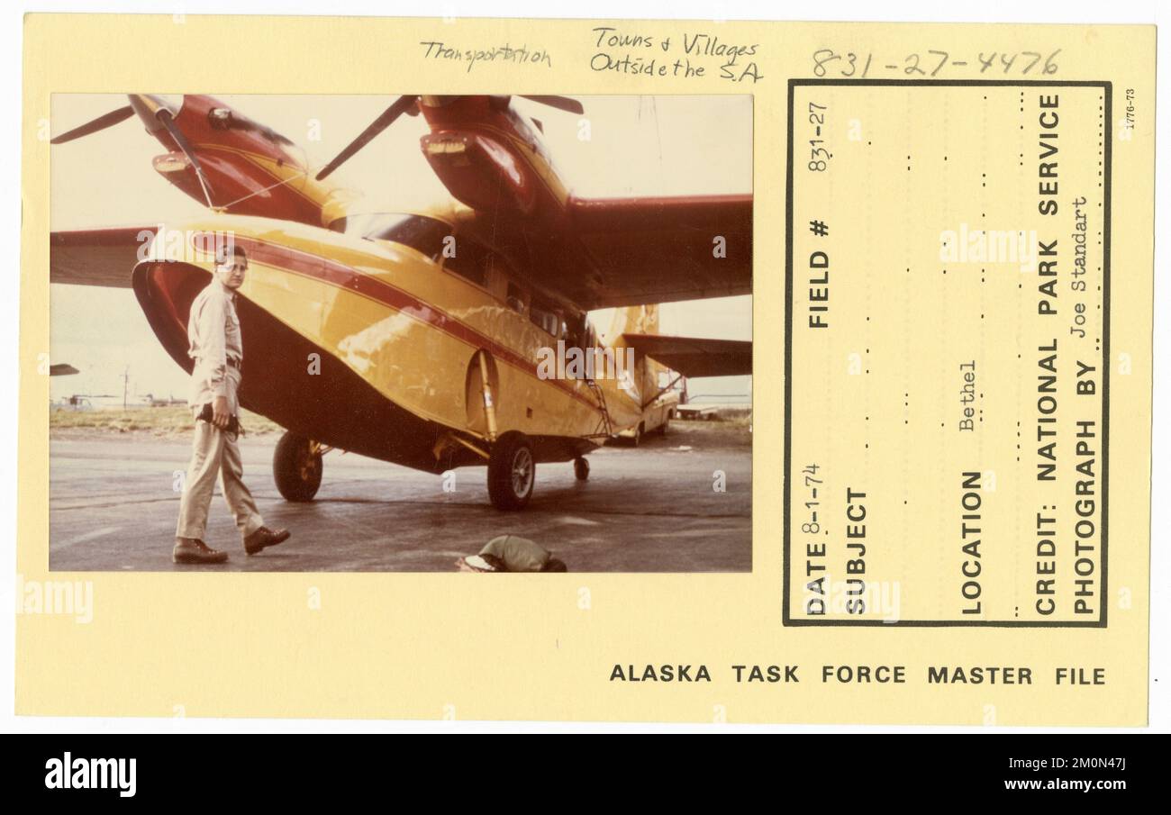 Bethel. Photographies du Groupe de travail de l'Alaska Banque D'Images