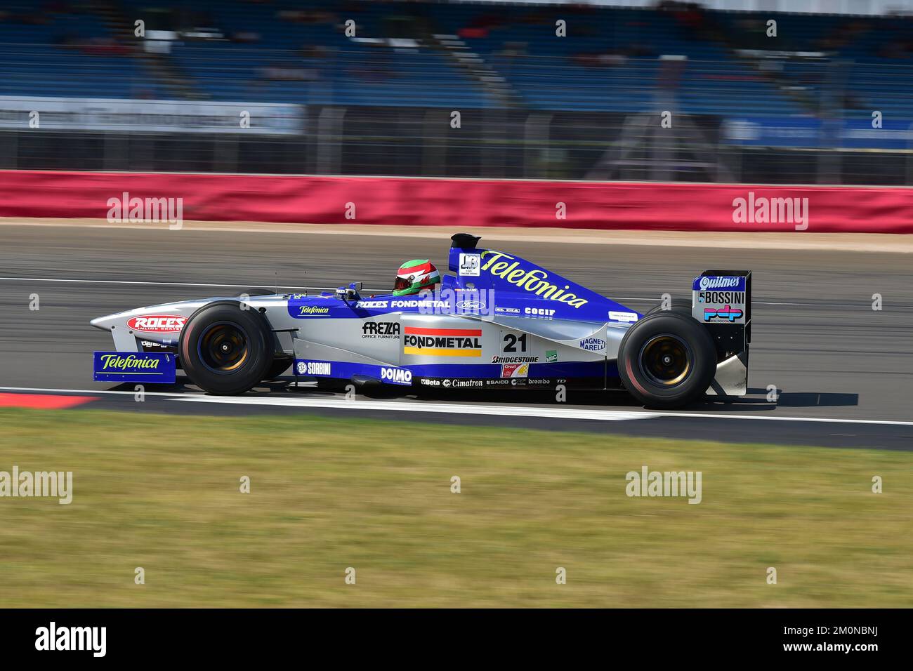 James Belton, Minardi M198, IGNITION GP 90's F1, les tours de démonstration de F1 voitures de 1989 à 1999, un temps avant la suralimentation, propulsée par une forte revvi Banque D'Images