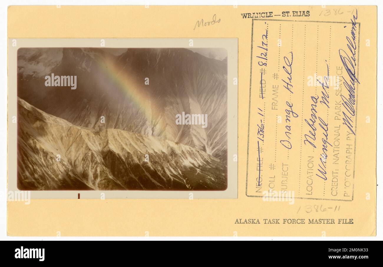 Orange Hill. Photographies du Groupe de travail de l'Alaska Banque D'Images