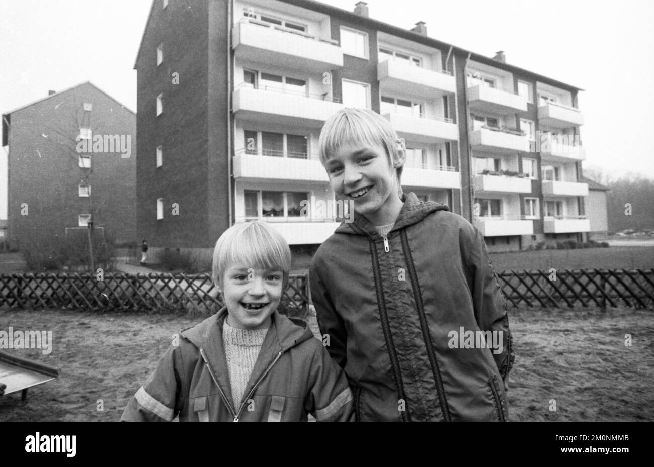 La vie et la vie quotidienne d'une famille de travailleurs sur 11.12.1975 à Duisburg-Walsum, Allemagne, Europe Banque D'Images