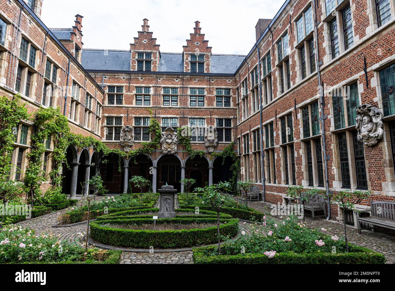 Ancienne imprimerie et aujourd'hui site classé au patrimoine mondial de l'UNESCO Musée Plantin-Moretus, Anvers, Belgique, Europe Banque D'Images