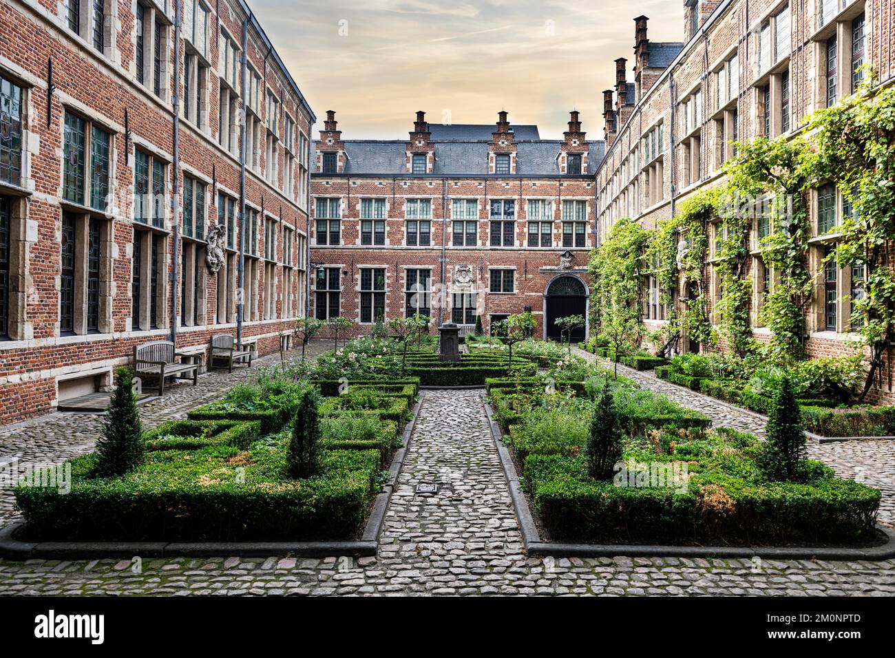 Ancienne imprimerie et aujourd'hui site classé au patrimoine mondial de l'UNESCO Musée Plantin-Moretus, Anvers, Belgique, Europe Banque D'Images