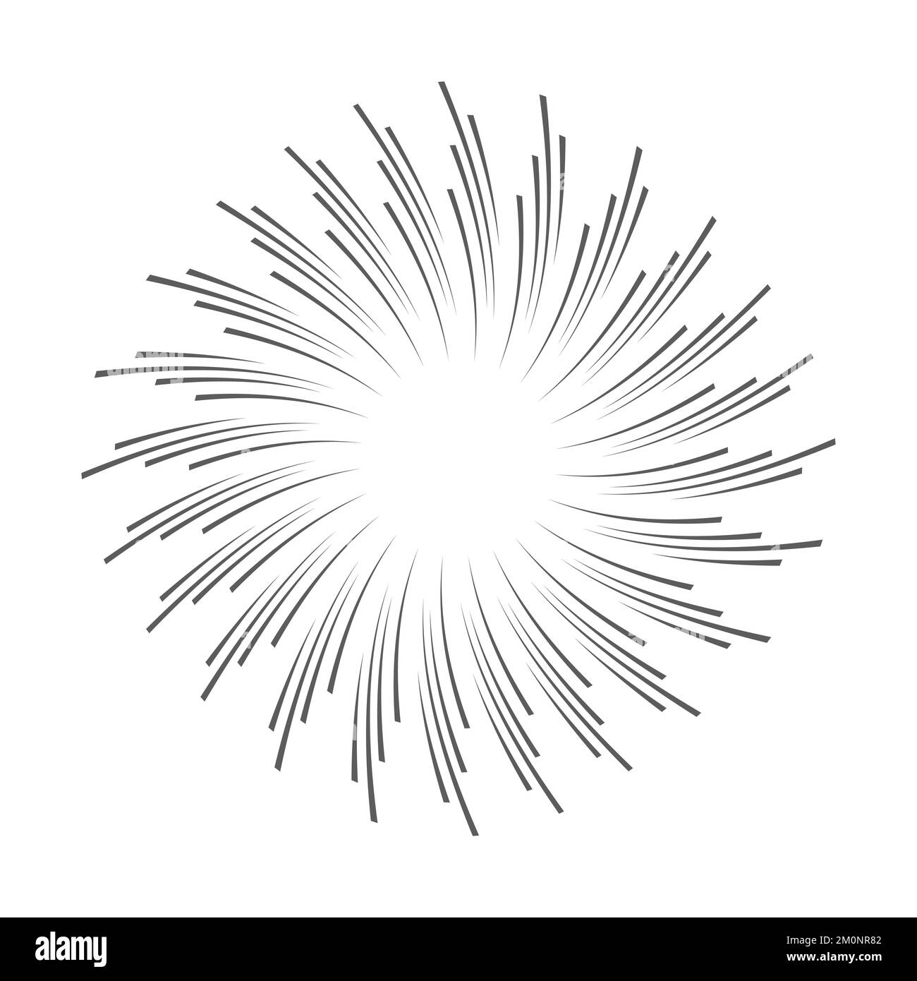 Le vecteur d'icône tracé à la main rayons du soleil est isolé sur fond blanc Illustration de Vecteur